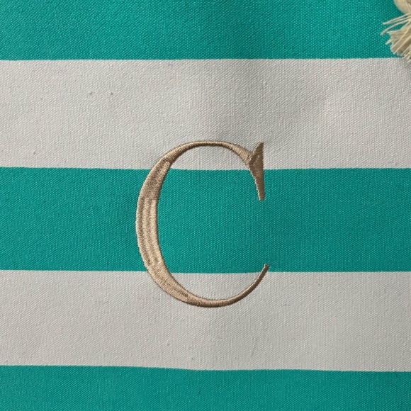 C Embroidered Tote Bag - Picture 5 of 5